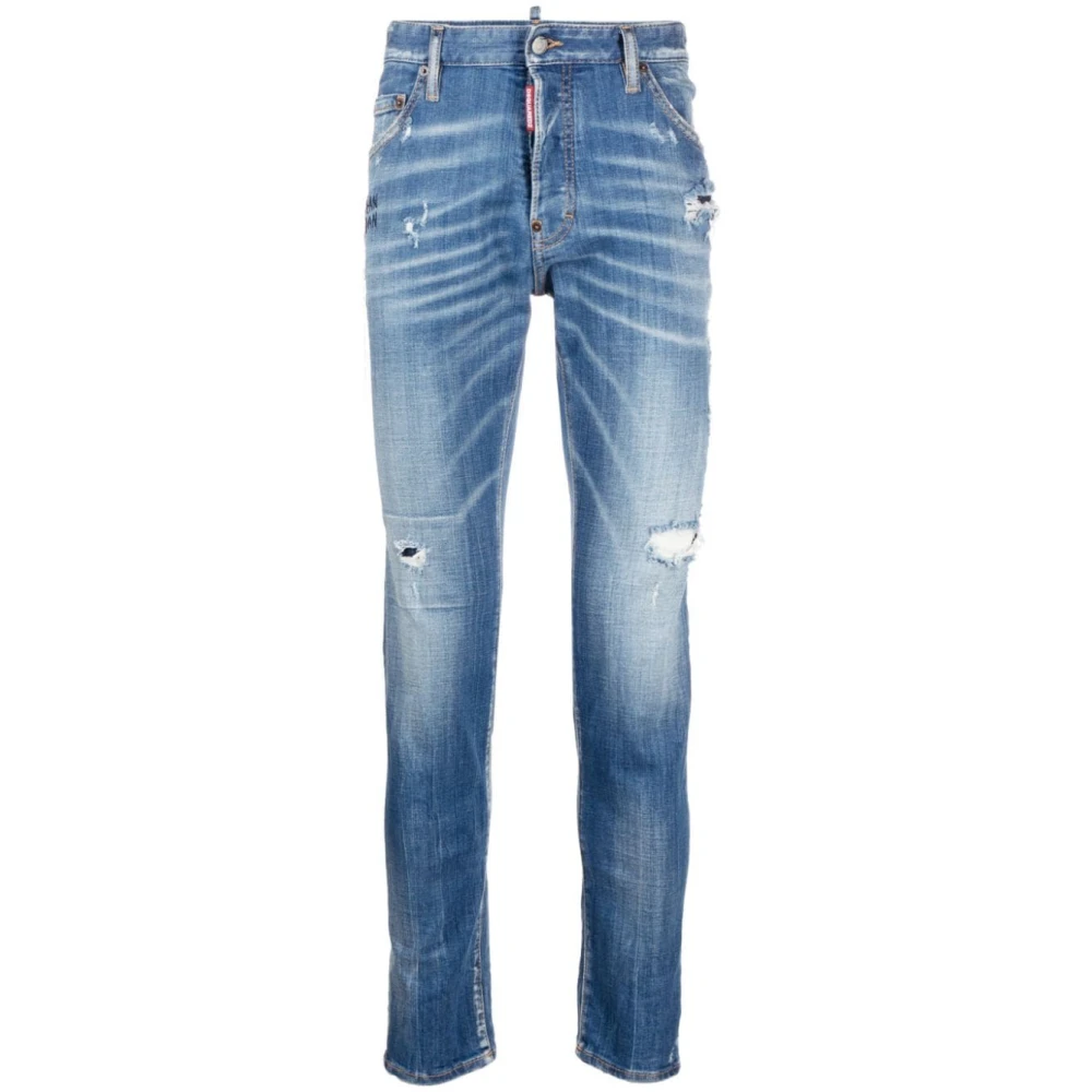 Dsquared2 Men's Blue Slim Fit Jeans, S, Distressed Skinny Jeans