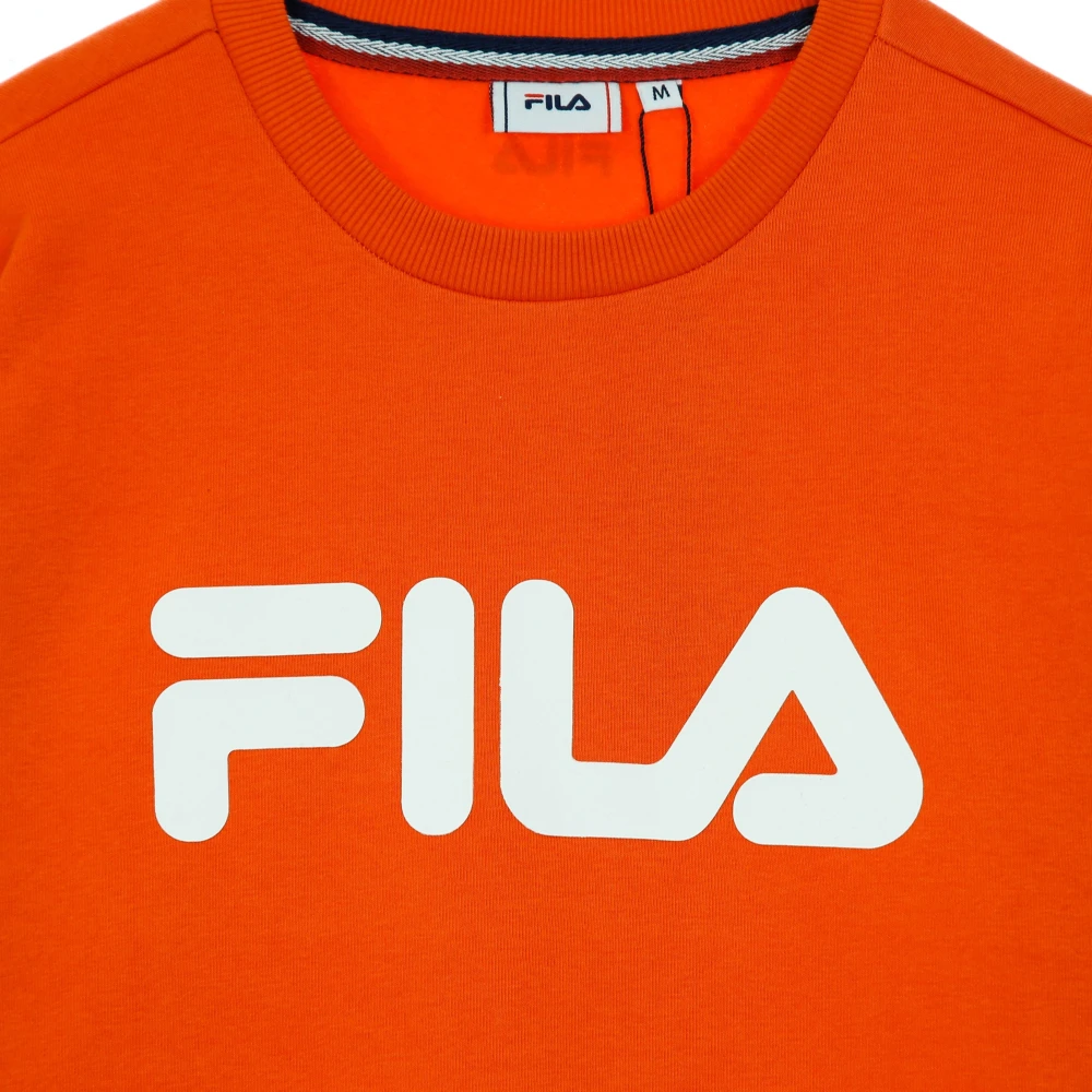 Fila Tigerlily Crew Neck Sweatshirt Orange Heren