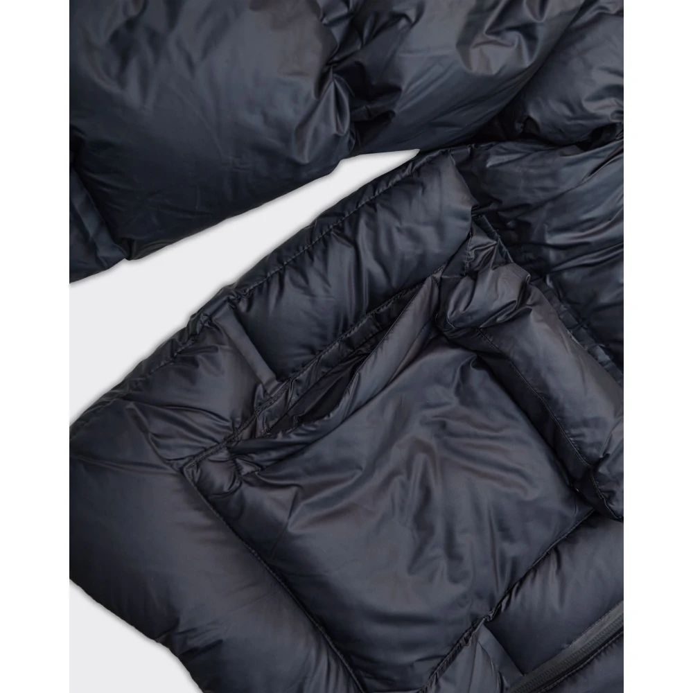 Arte Antwerp Zwarte Puffer Crop Jas Blue Heren
