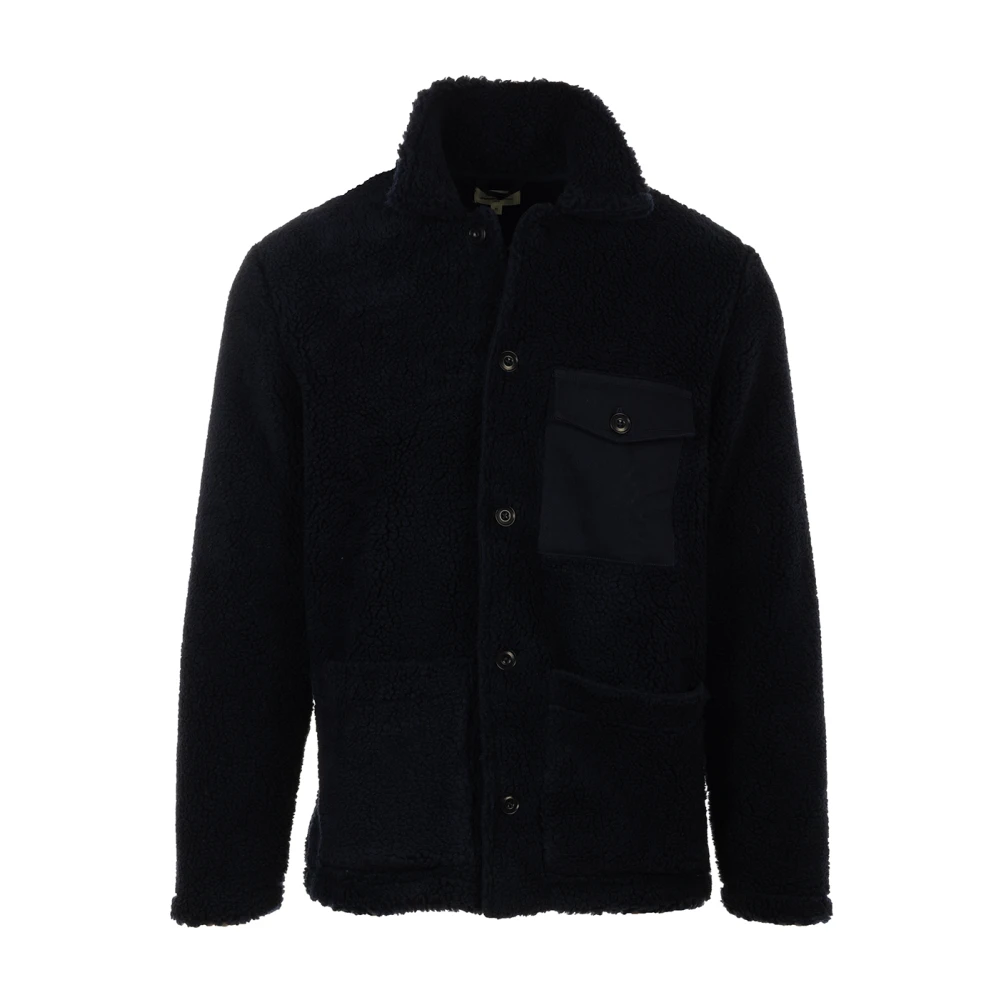 Hartford Blauwe Utility Jas Blue Heren