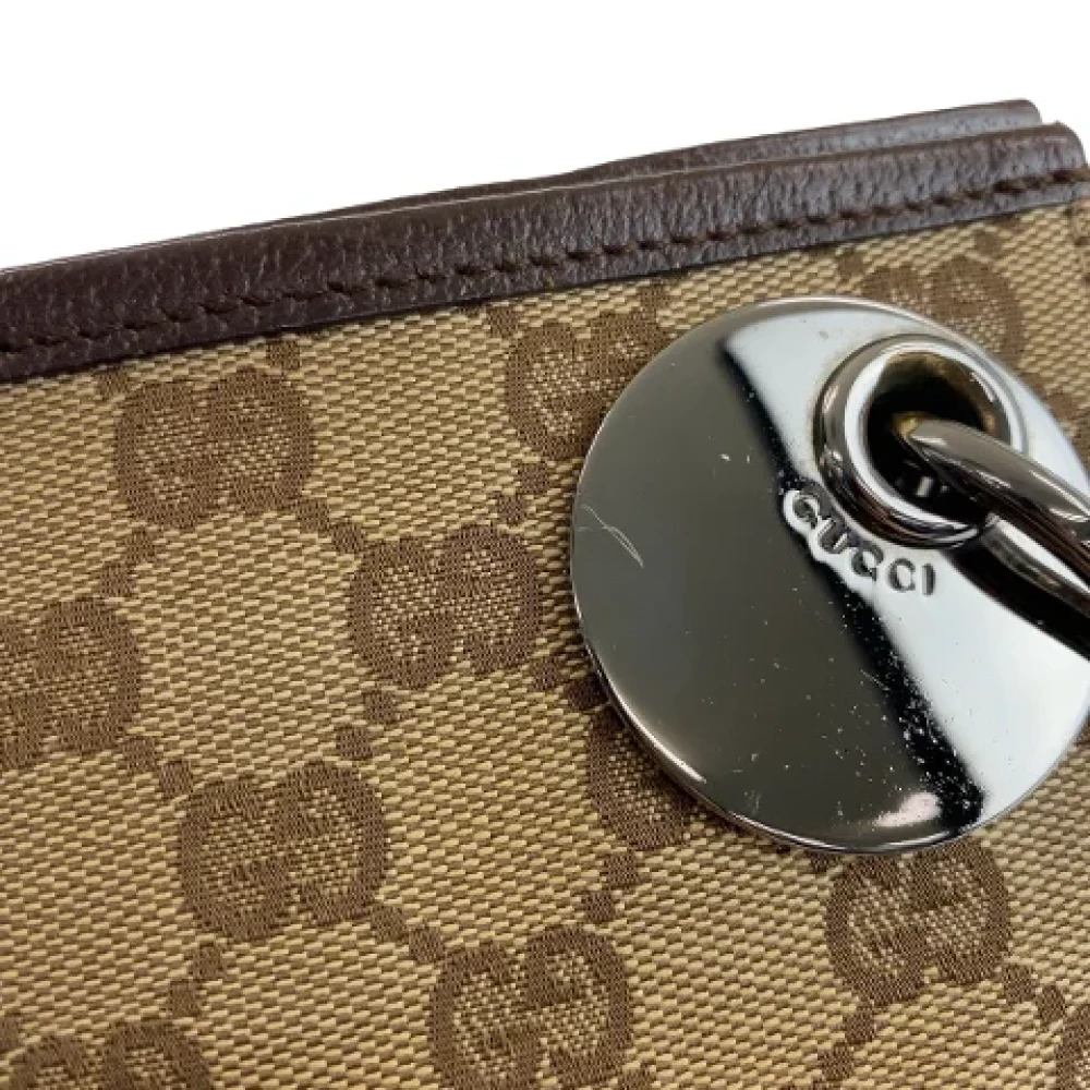 Gucci Vintage Pre-owned Canvas crossbody-bags Brown Dames