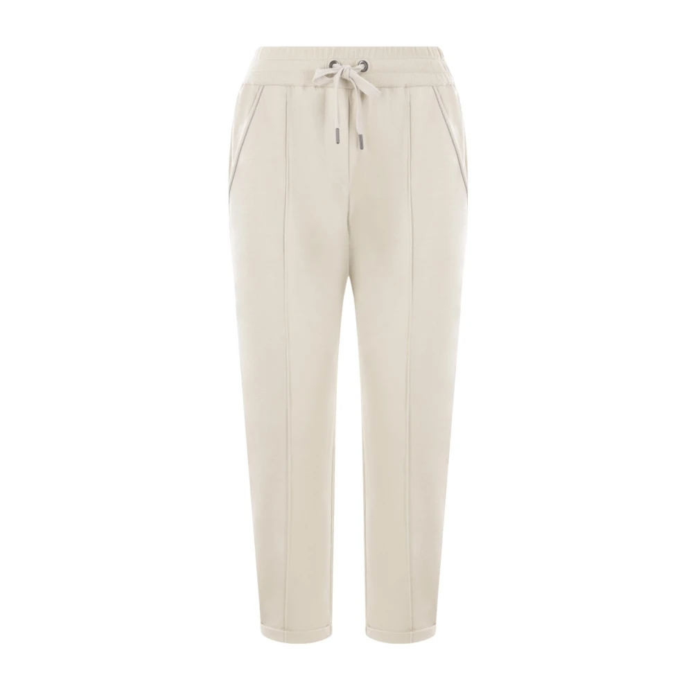 BRUNELLO CUCINELLI Lichtbeige Joggingbroek Beige Dames