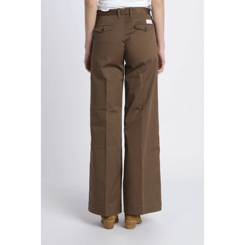 Nine In The Morning Wide Trousers Brown Dames
