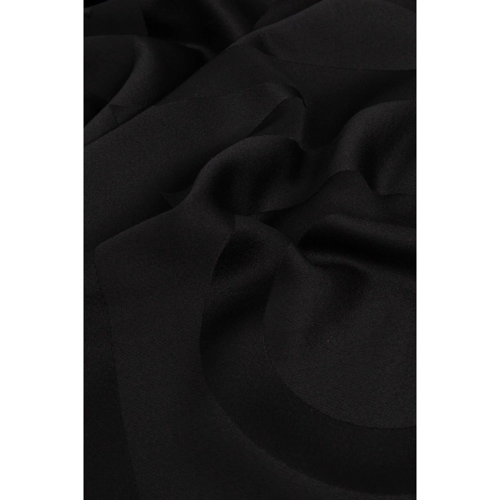 Salvatore Ferragamo Sjaal met logo Black Heren