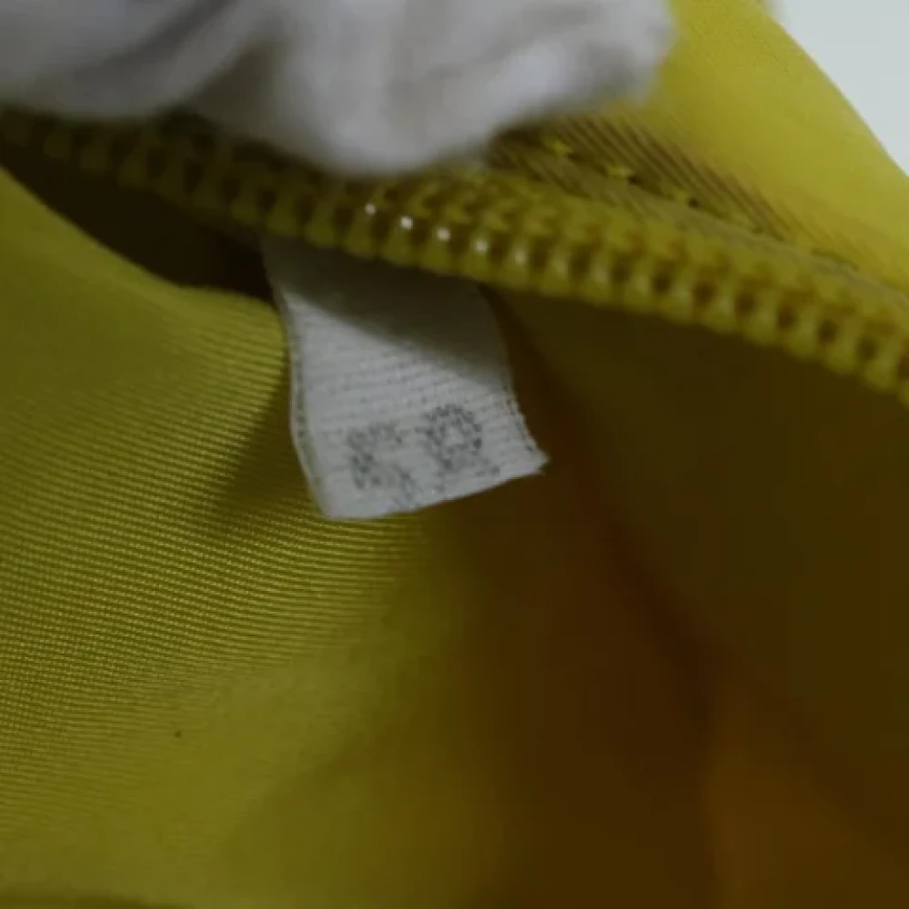 Prada Vintage Pre-owned Nylon pouches Yellow Dames
