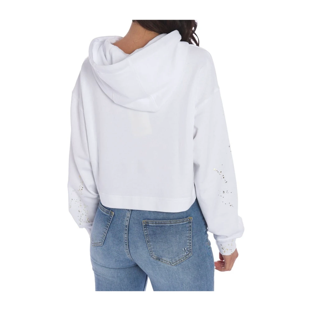 Twinset Witte Hoodie Limited Edition Myfo Kunstenaar White Dames