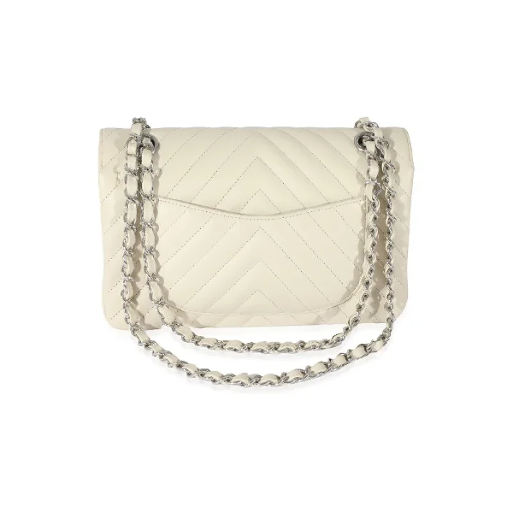 Chanel Vintage Pre-owned Leather chanel-bags White Dames