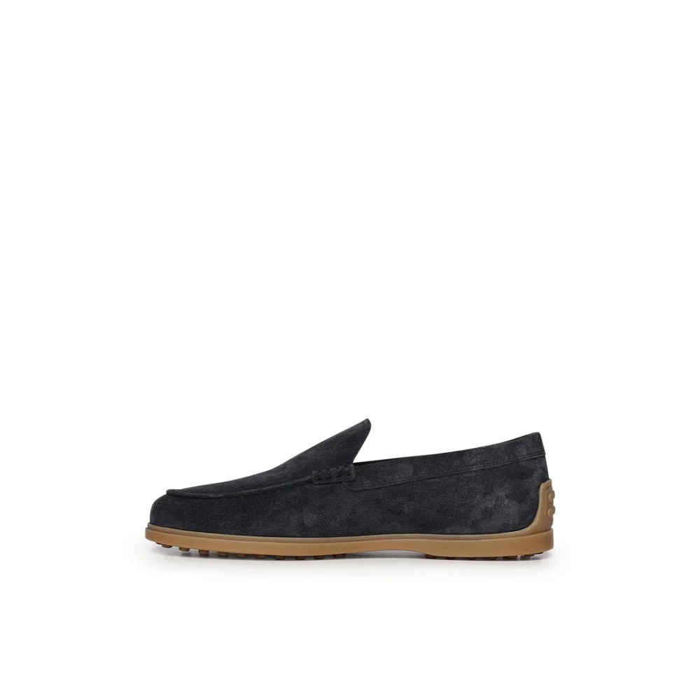 Tod's Men's Blue Loafers, 6 1/2 Uk, Pantofola Gomma 78L
