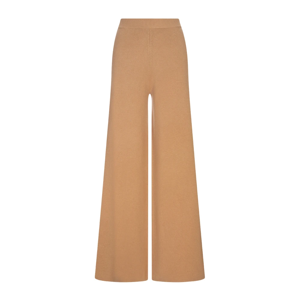Max Mara Women's Brown Wide Trousers, Xs, Wide Trousers