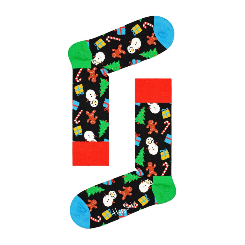 Happy Socks Kerst Crew Sokken 2 Pack Multicolor Heren