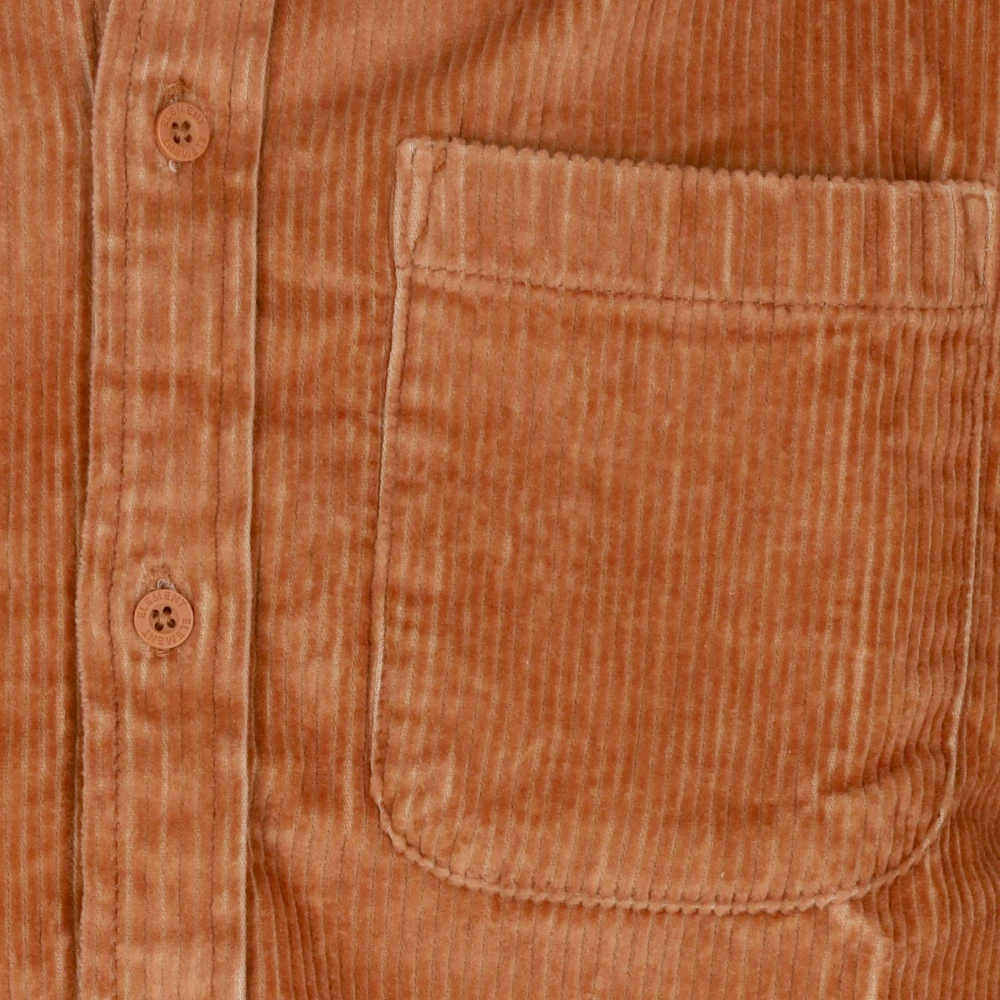 Element Stoere Corduroy Overhemd voor Mannen Brown Heren