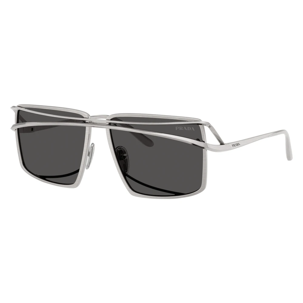 Prada Unisex Gray Sunglasses, 58 Mm, Irregular Sunglasses