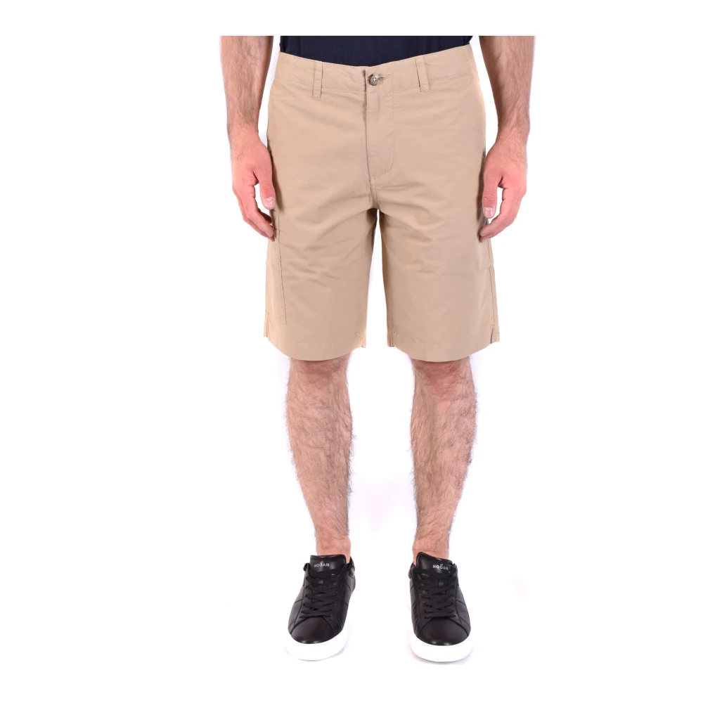 Woolrich Brown Casual Chinos Shorts - Male - Casual Shorts - W32 - Shorts