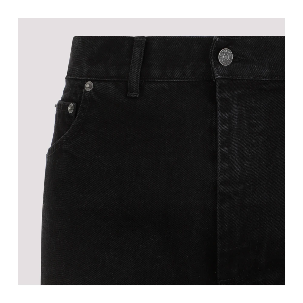 EgonLab Zwarte Stonewashed Denim Shorts Black Heren