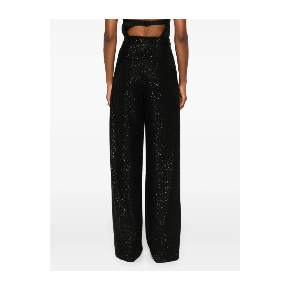 Max Mara Elegante Zwarte Broek Aw24 Black Dames