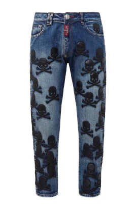 Denimbyxor Detroit Fit Skull