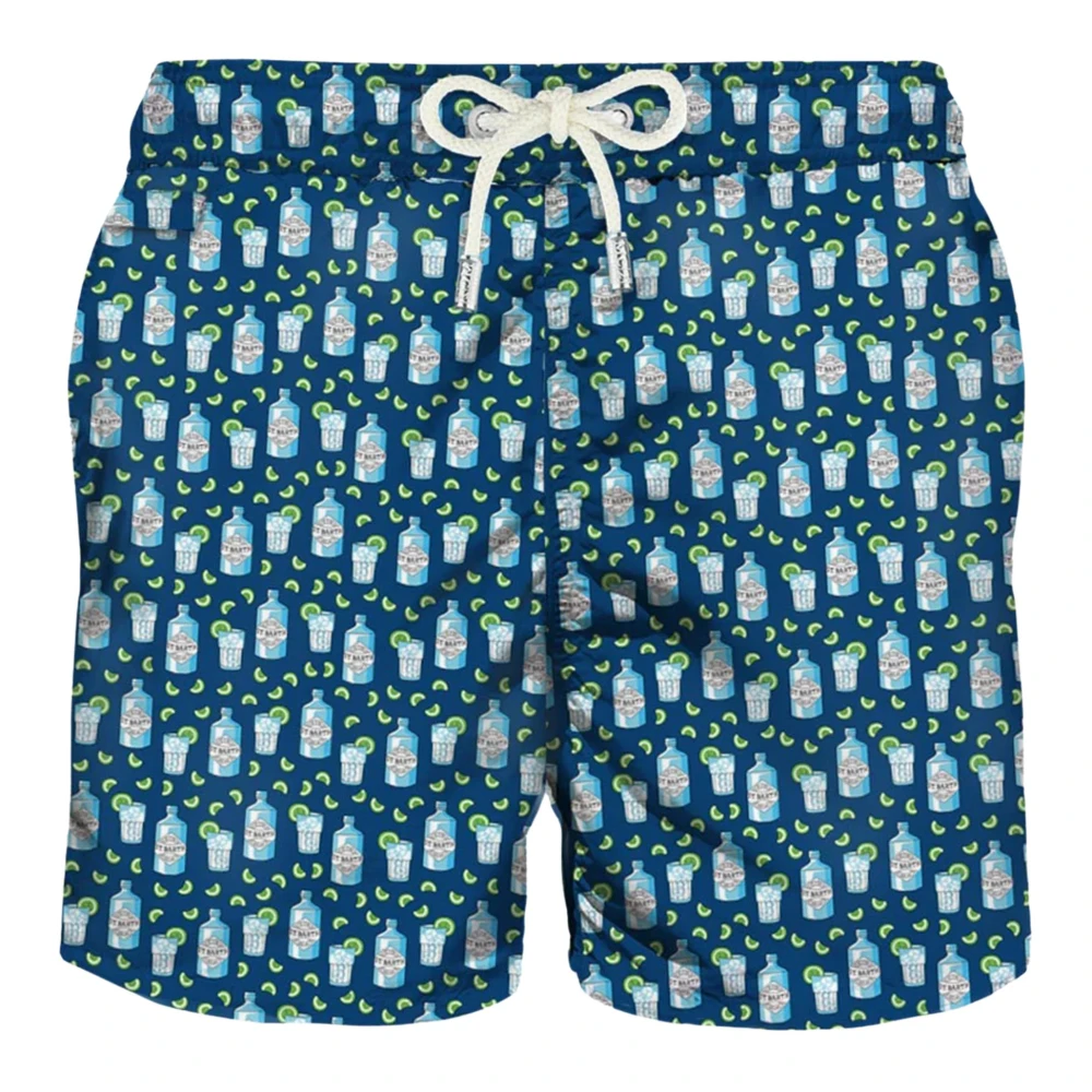 Mc2 Saint Barth Men's Blue Lighting Micro Fantasy Swimsuit Ultralight - Beachwear - Xl - Swimwear