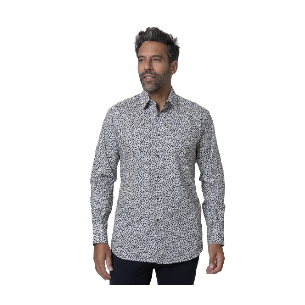 Karl Lagerfeld Hombre Camisa Con Estampado De Lunares