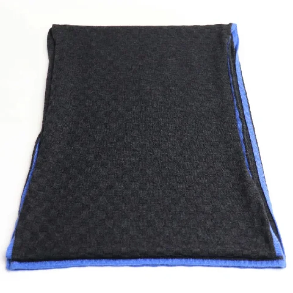 Louis Vuitton Vintage Pre-owned Fabric scarves Black Dames