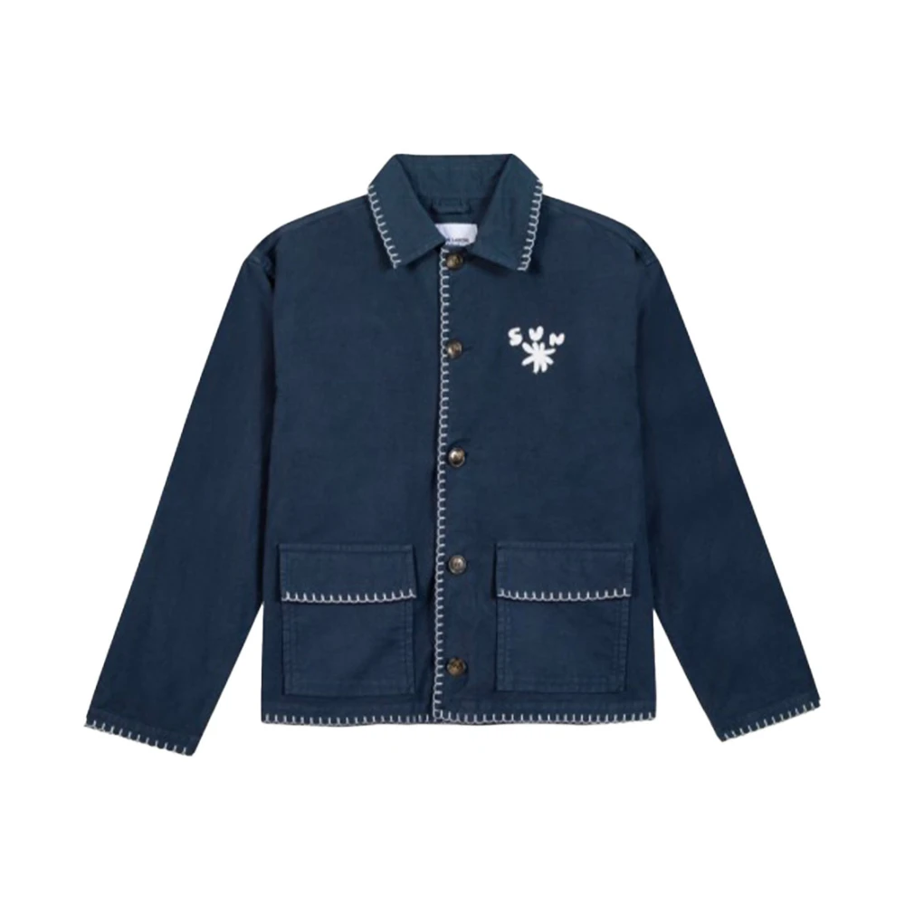 Maison Labiche Palm Style Lemonnier Shirt Blue Heren