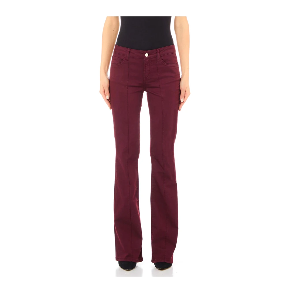 Liu Jo Bordeaux Boot Cut Broek Red Dames