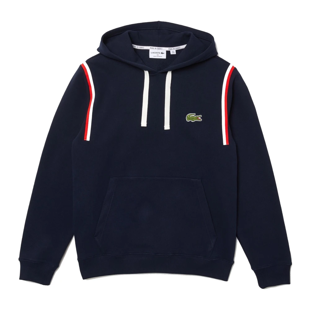 Lacoste Gjord i Frankrike fleece Huvtröja Blå Herr