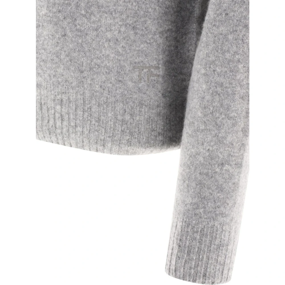 Tom Ford Stijlvolle Grijze Sweaters Gray Heren