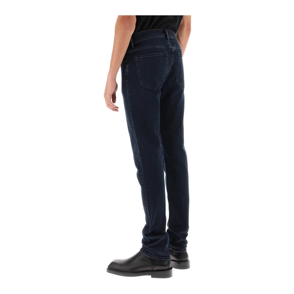 Acne Studios Organische Slim Fit Jeans van Denim Blue Heren