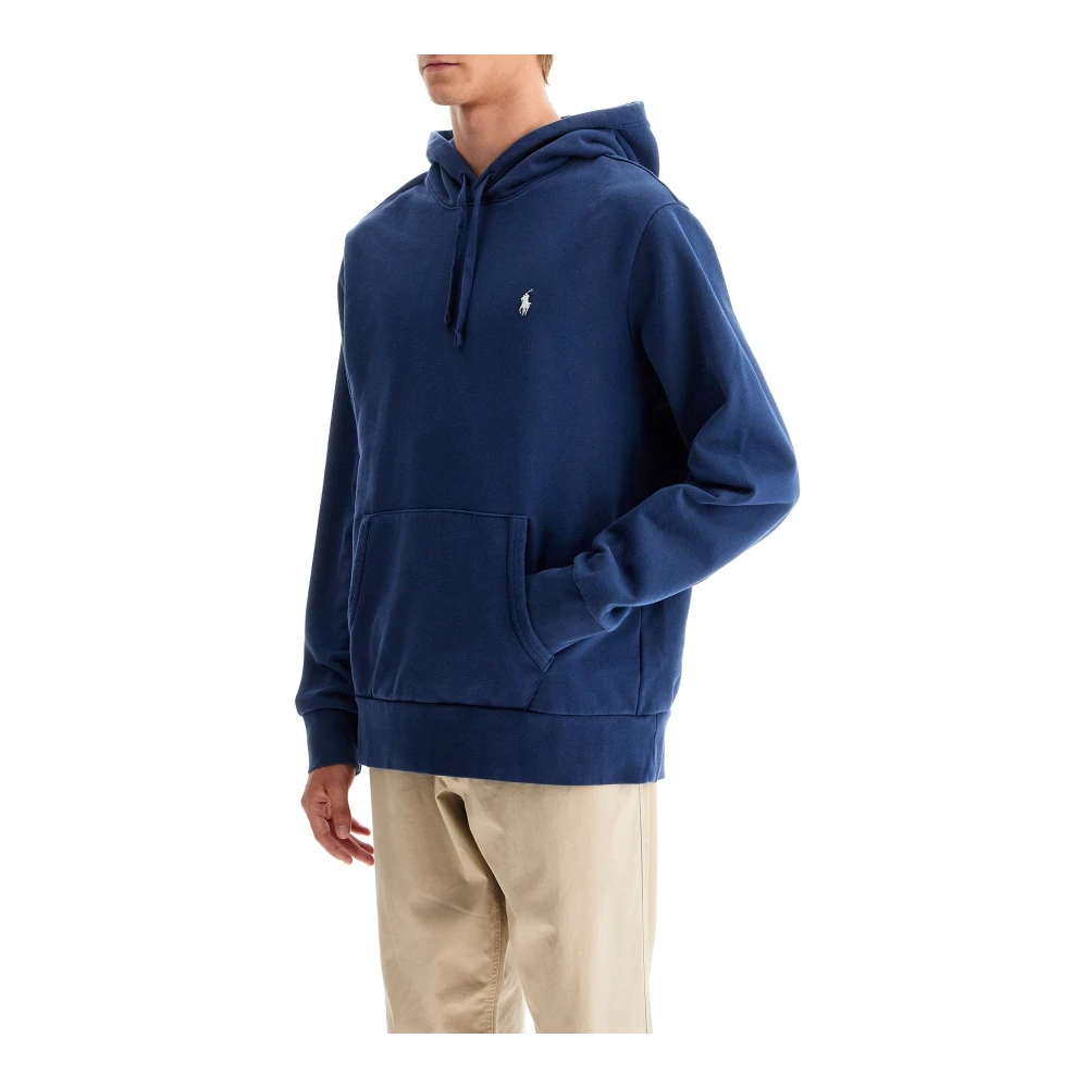 Polo Ralph Lauren Hoodie met geborduurde pony Blue Heren