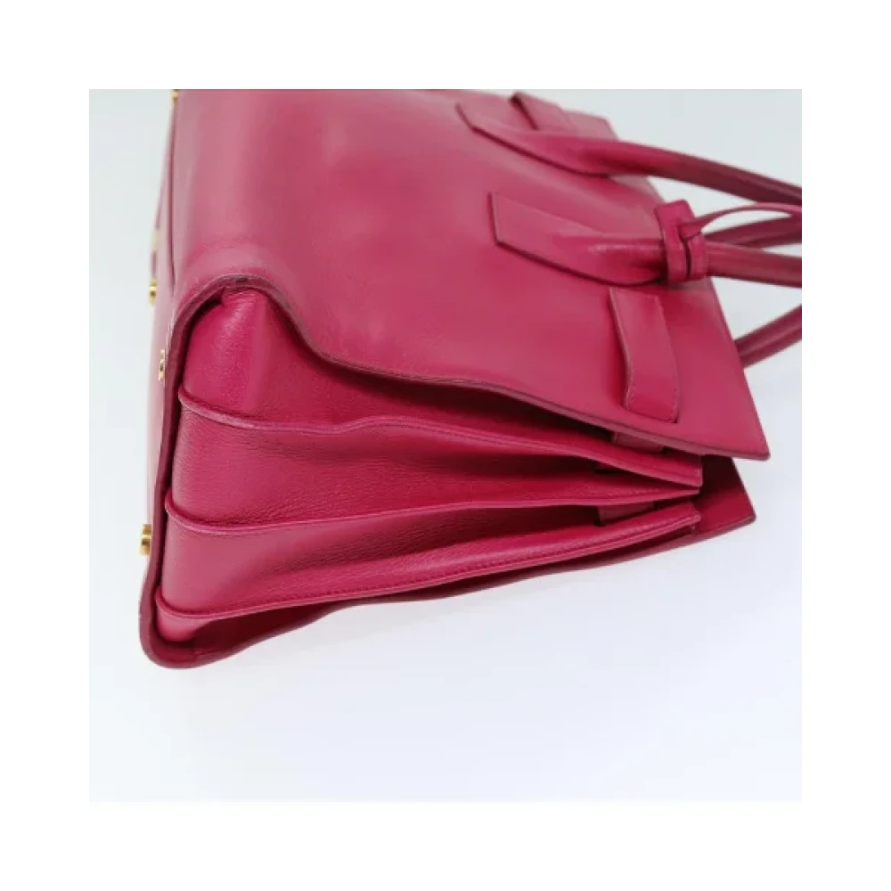 Saint Laurent Vintage Pre-owned Leather handbags Pink Dames
