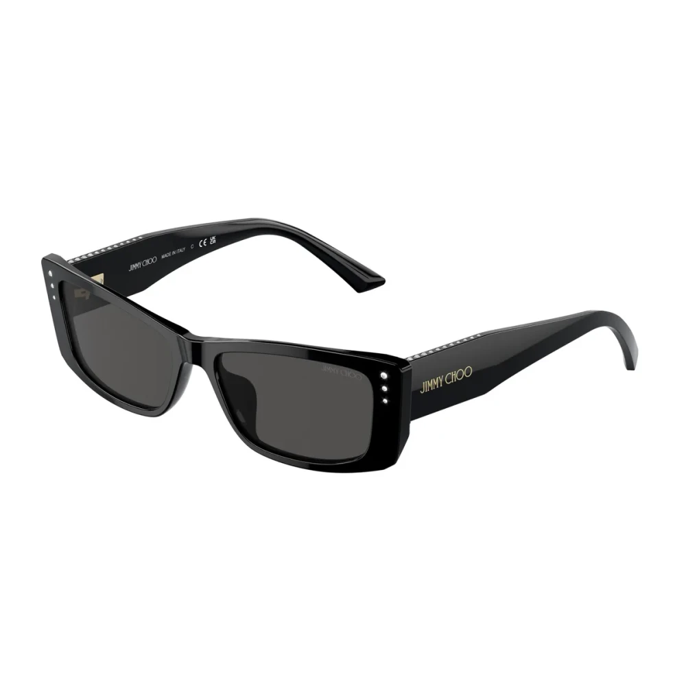 Jimmy Choo Women's Black Sunglasses, 55 Mm, Stylish Sunglasses, Dark Lenses