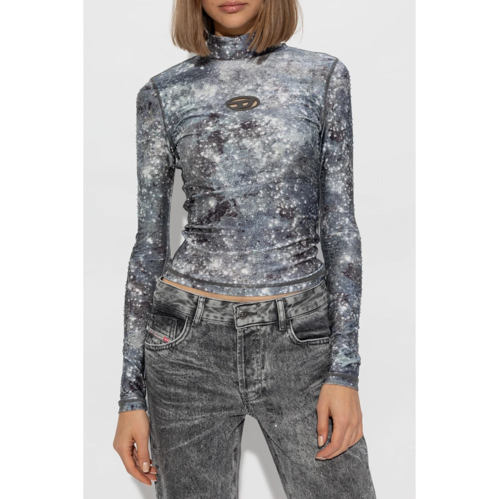 Diesel Top T-Akara Gray Dames