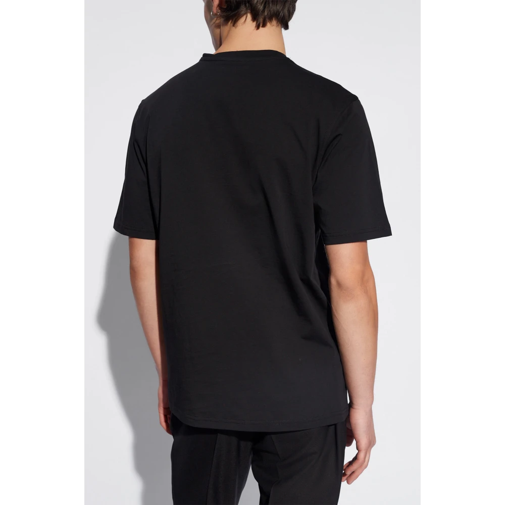 Moschino T-shirt met logo Black Heren