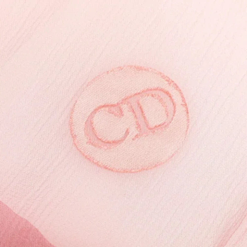 Dior Vintage Pre-owned Silk scarves Pink Dames