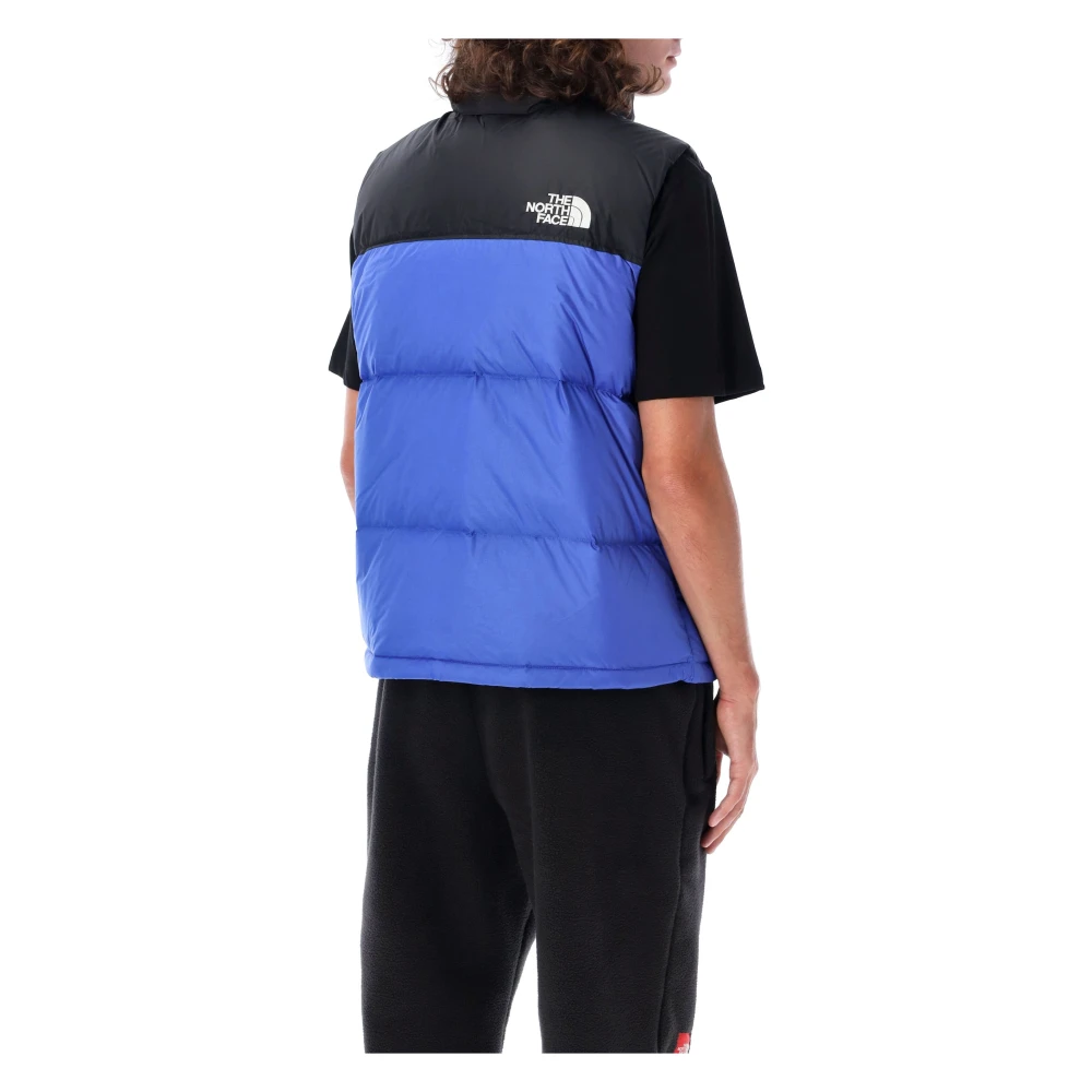 The North Face Blauwe Retro Nuptse Gilet Buitenkleding Blue Heren