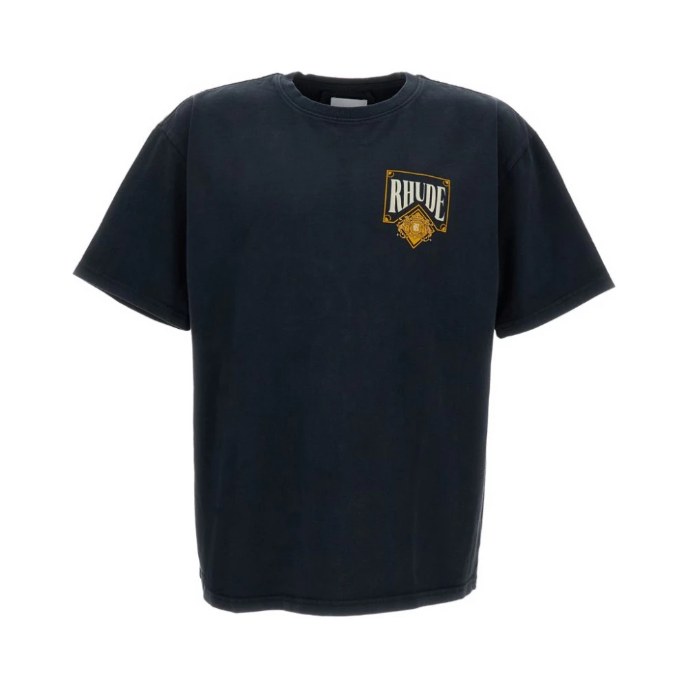 Rhude Men's Black T-Shirts, S, Playing Card Tee
