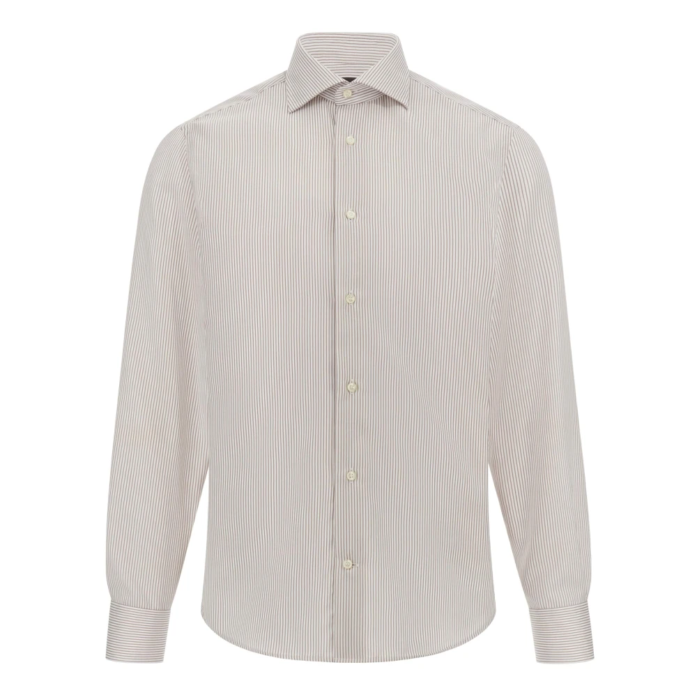 Boggi Milano Ultimate Non-Iron Shirt Beige Heren