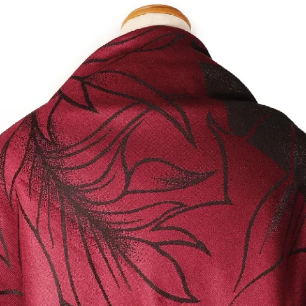 Balenciaga Vintage Pre-owned Wool scarves Red Dames