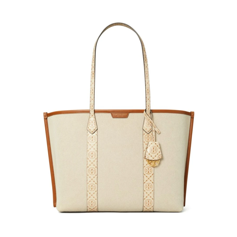 TORY BURCH Roomwit Canvas Tote Tas Beige Dames