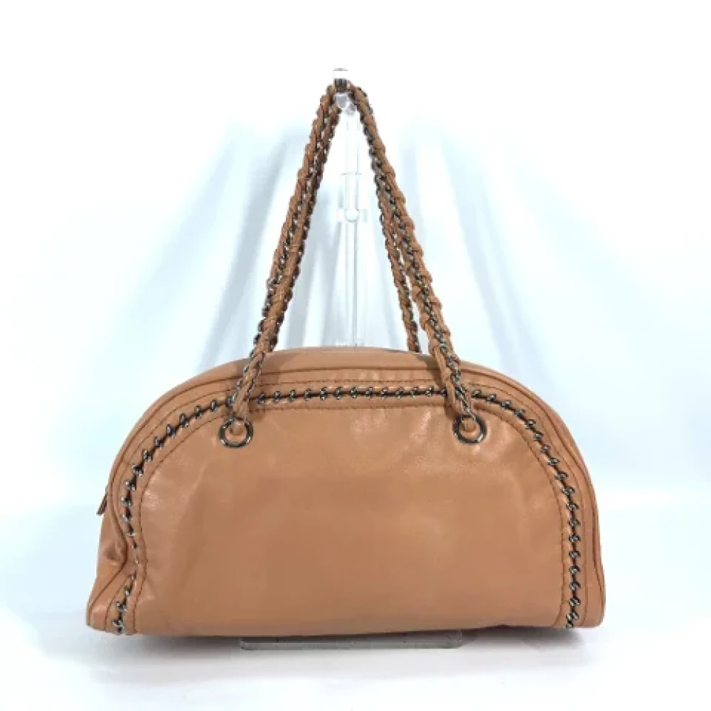 Chanel Vintage Pre-owned Leather chanel-bags Brown Dames