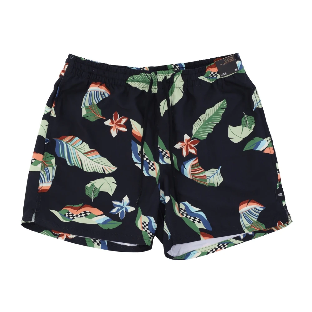 Vans Bloemen Volley Shorts met Elastische Taille Black Heren