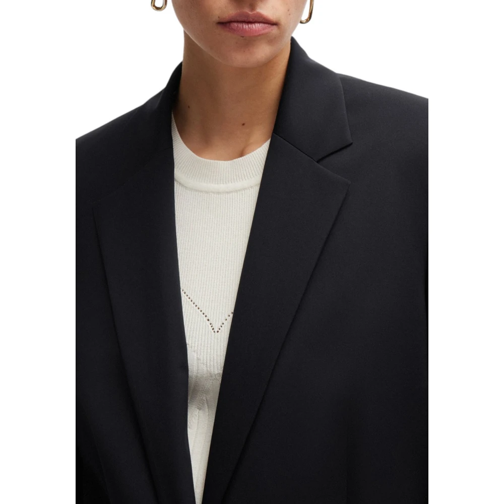Boss Zwarte Americana Jupa Jas Black Dames
