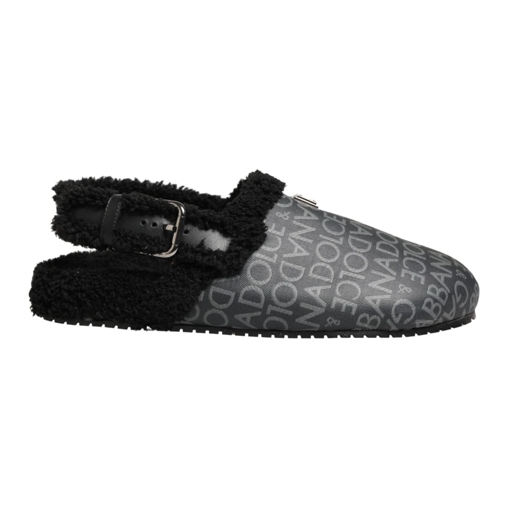 Dolce & Gabbana Men's Gray Slippers, 10 Uk, Mules Sandals