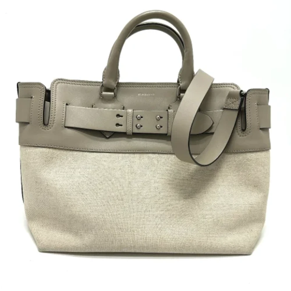 Burberry Vintage Pre-owned Fabric handbags Beige Dames