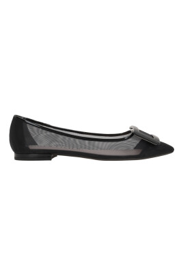 black-mesh-ballet-flats