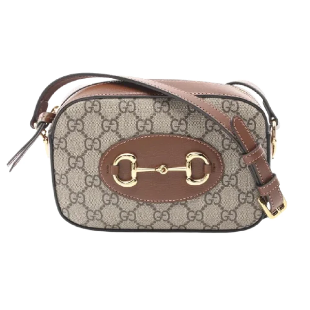 Gucci Vintage Pre-owned Canvas shoulder-bags Beige Dames