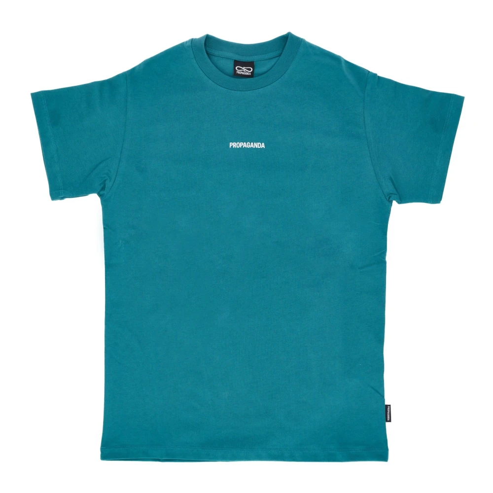Propaganda Rib Tee Petrol Korte Mouw T-shirt Blue Heren