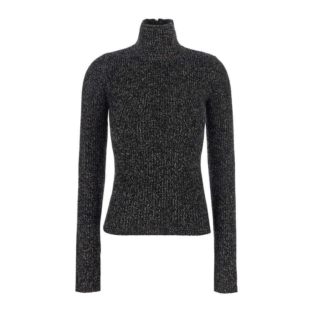 Max Mara Women's Multicolor Wool And Cashmere Ribbed Turtleneck - Turtlenecks - L - Knitwear