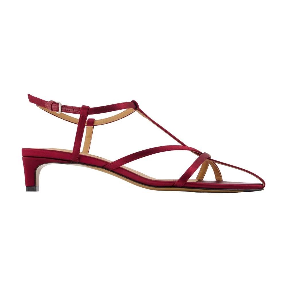 Jil Sander Cage Low-Heel Sandal - Female - High Heel Sandals - Red - 7 Uk - Shoes