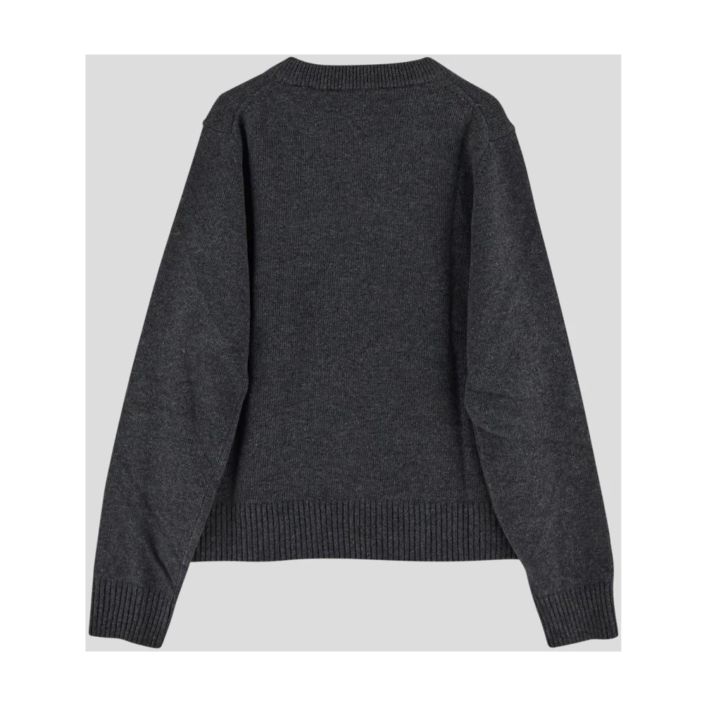 Ganni Grijze Wollen Dames Sweatshirt Gray Dames